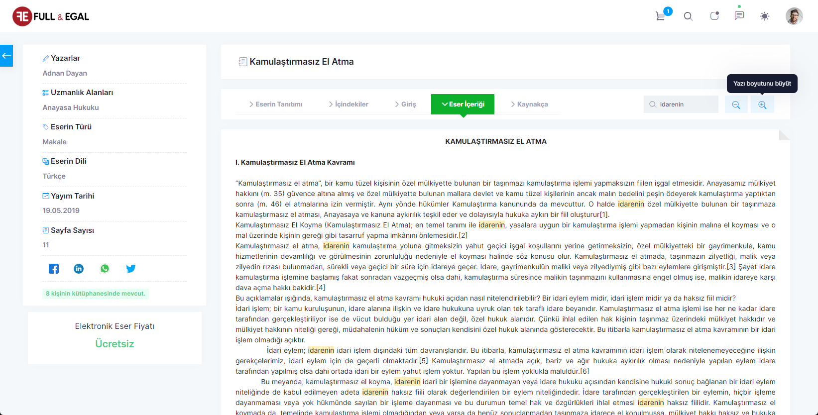 Dijital ve Basılı Eserler Marketi