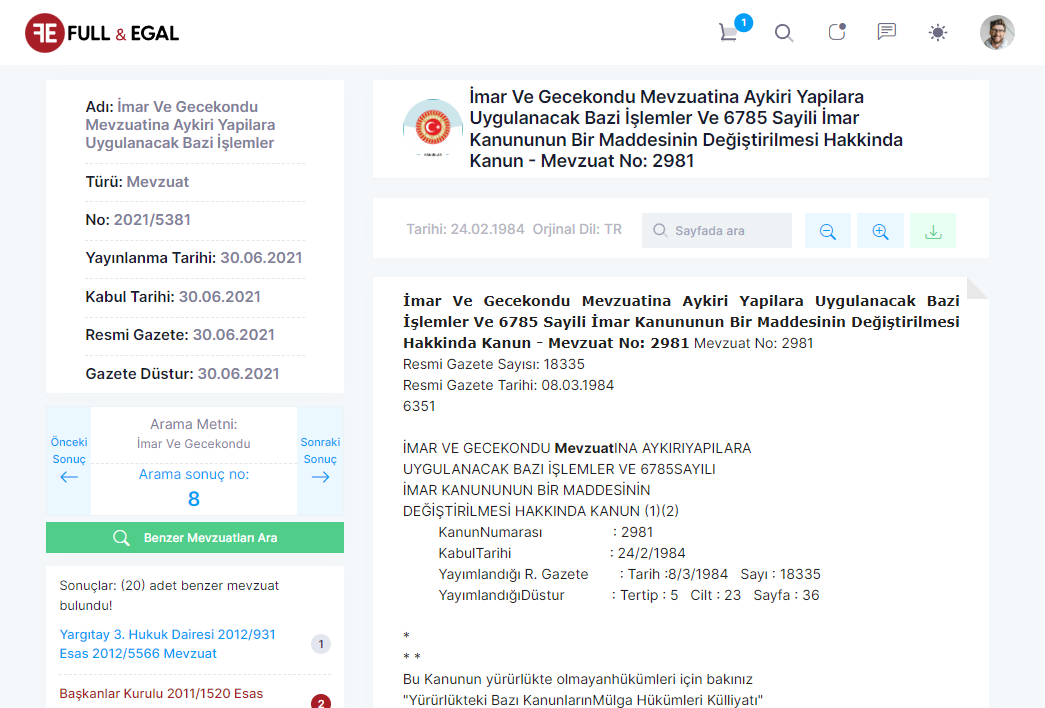 İlişkili Mevzuatlar İlişkili Mevzuatlar