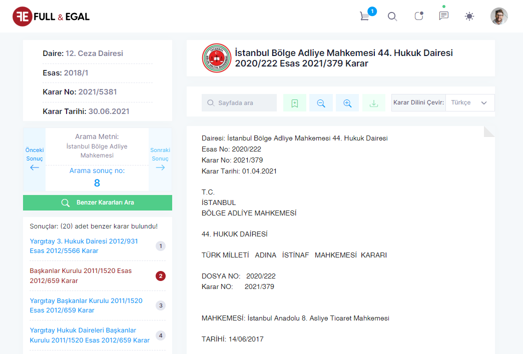 Mevzuat Bağlantısı ve İlişkili Mevzuatlar